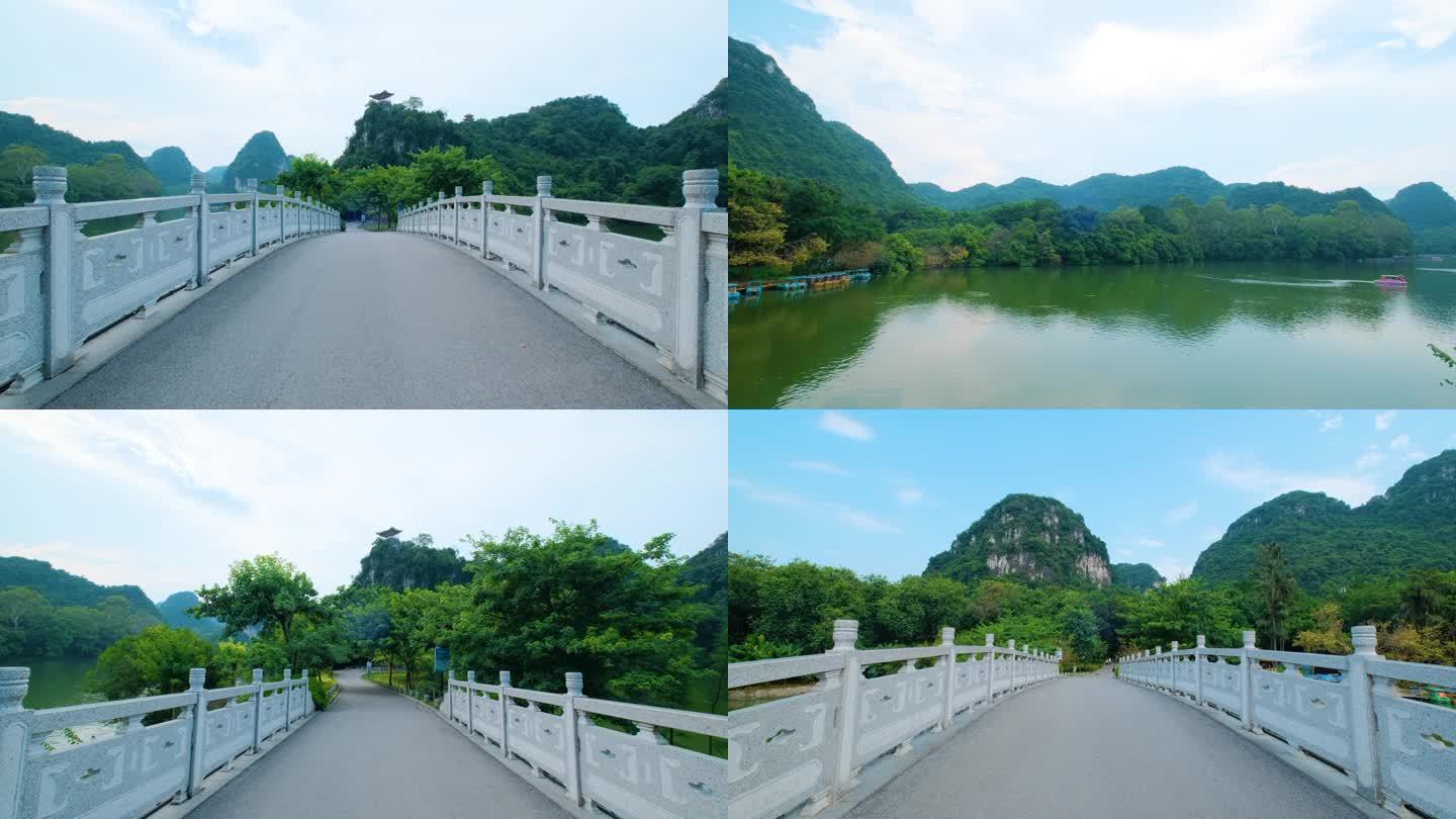 柳州龙潭公园山水风景石桥