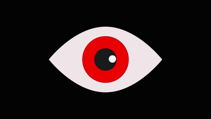 动漫眨眼 大眼睛 怪兽眼睛 红眼睛06