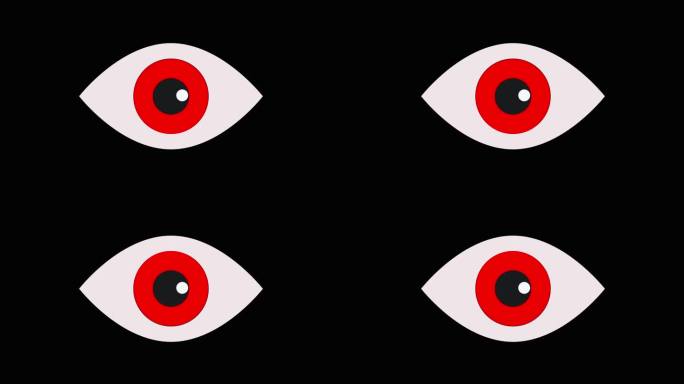 动漫眨眼 大眼睛 怪兽眼睛 红眼睛06