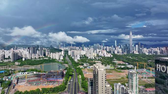 深圳城市公园航拍