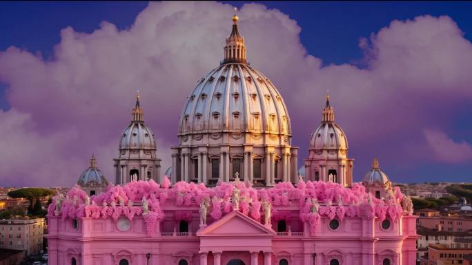 粉色罗马梵蒂冈