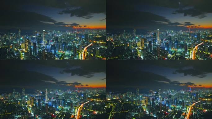深圳城市夜景大全景