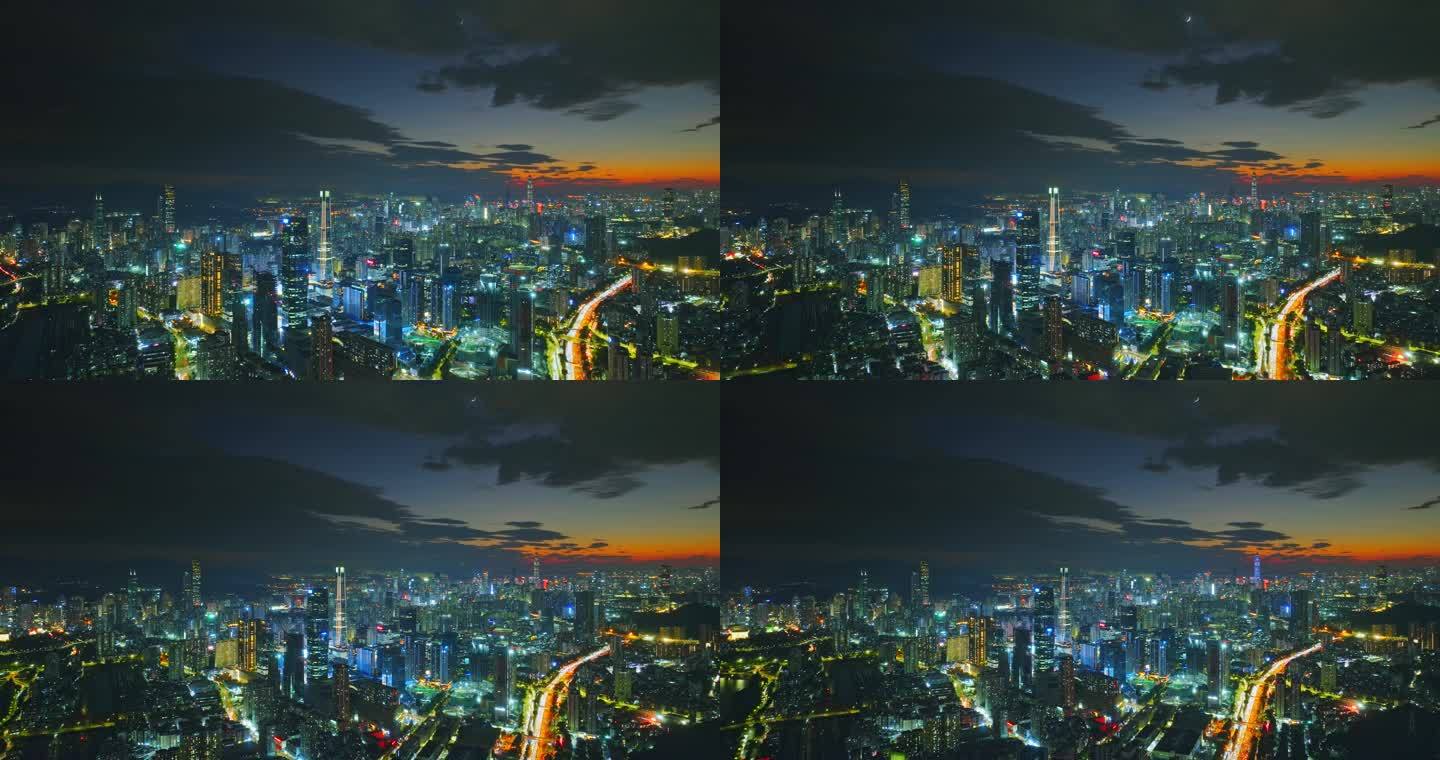 深圳城市夜景大全景