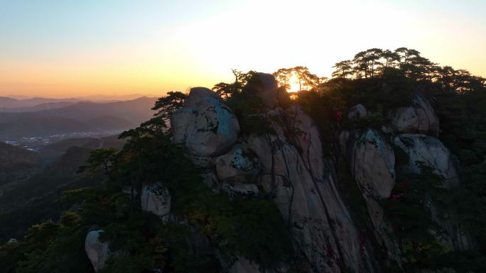 4K鞍山千山日出弥勒宝塔雷峰塔日出历史