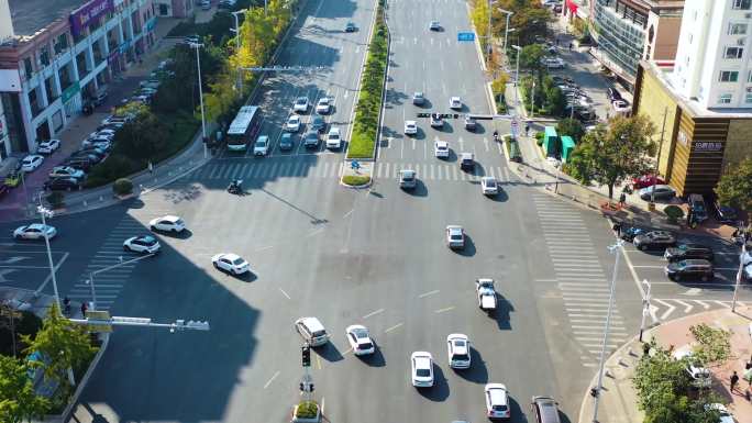 城市更新 青岛航拍道路 桥下空间 立交桥