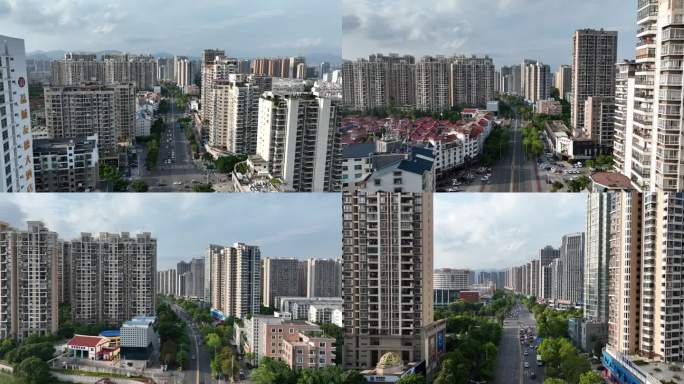 福建省莆田市荔城区主城区城市大景美景航拍