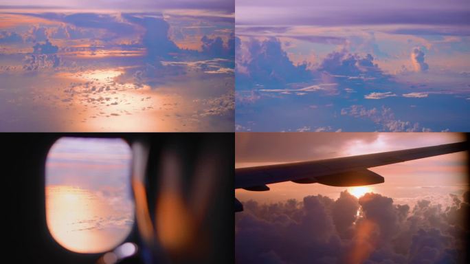 马来西亚-飞机夕阳