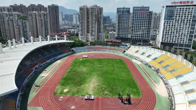 福建省莆田市综合体育馆航拍