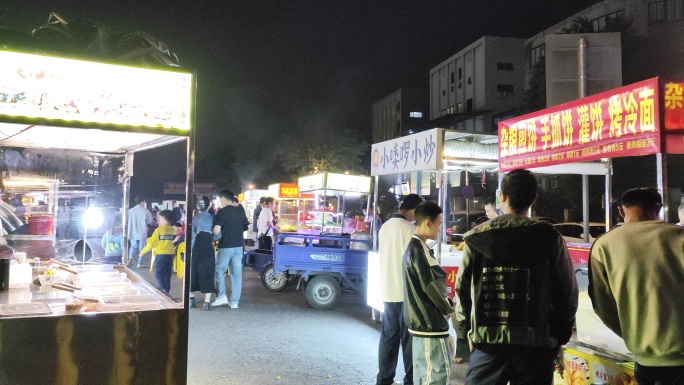 广州宵夜地摊经济烟火_8K