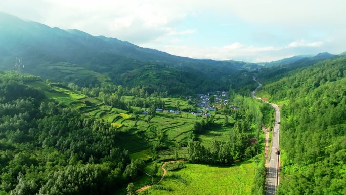 四川凉山州布拖县绿色植被