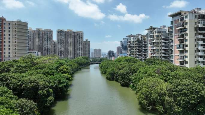 福建省莆田市延寿溪航拍