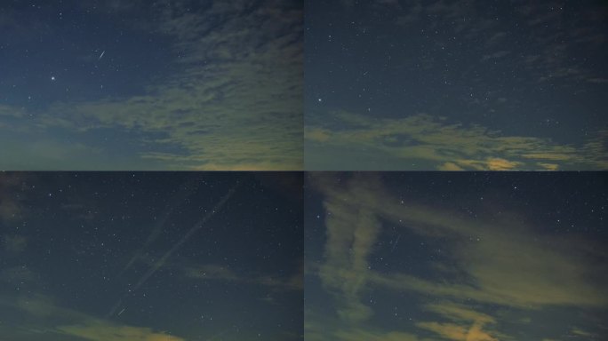 繁星满天的夜空。时间流逝。4k画面UHD 3840x2160