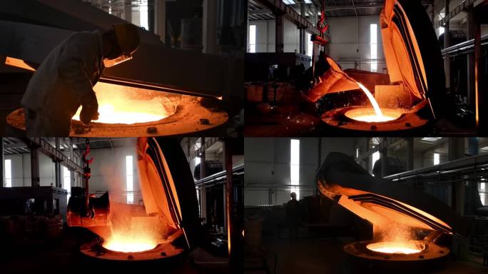 铸造厂熔炉铁水热包过程