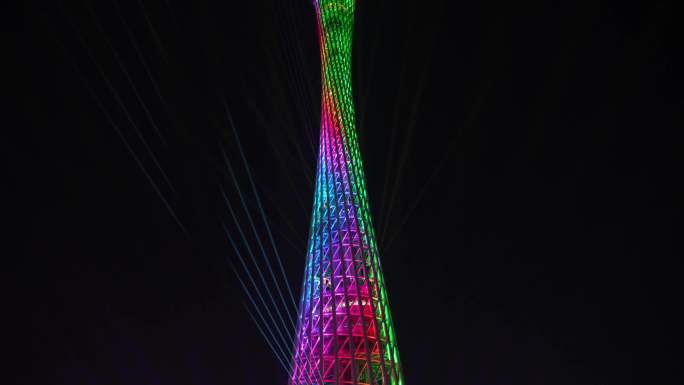 详细的珠江夜游 珠江夜景 广州夜景