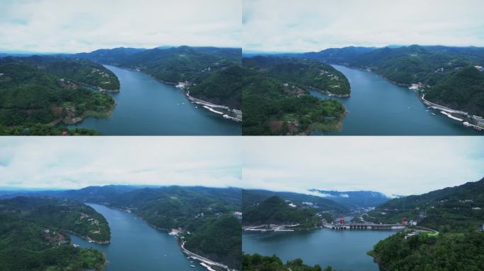 4K壮丽西陵峡长江三峡自然风光航拍视频