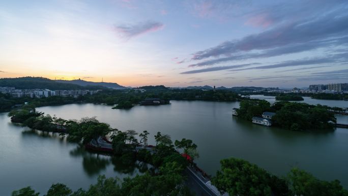 【4K超清】惠州西湖日落转夜景