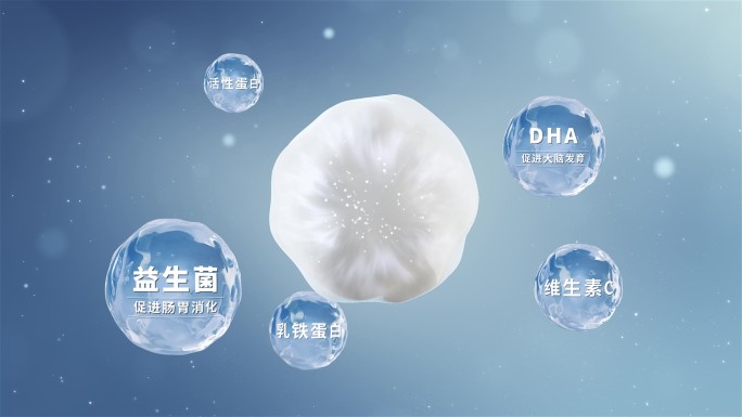 微量元素营养分子 DHA益生菌乳铁蛋白