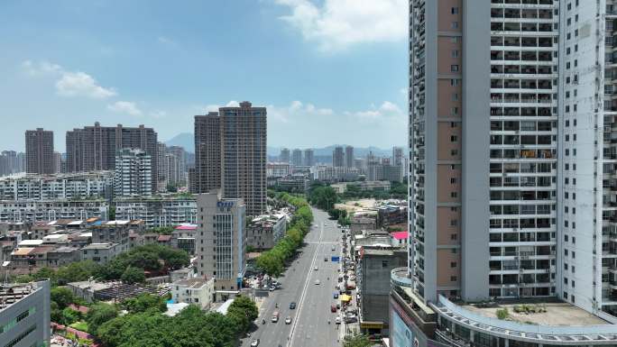 福建省莆田延寿中街东园东路航拍