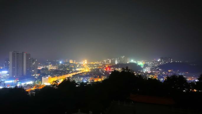 小县城夜景延时