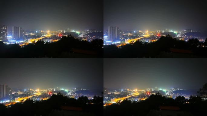 小县城夜景延时