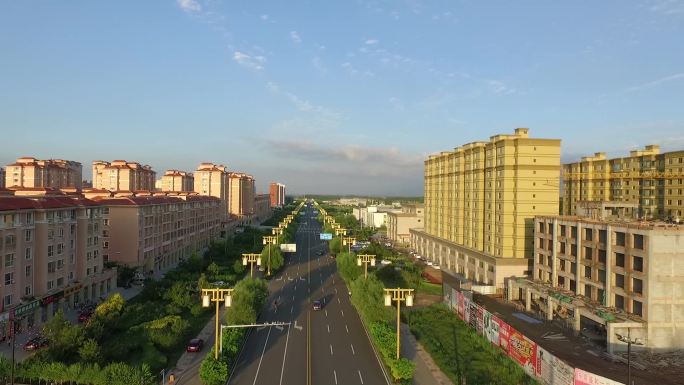 北方小县城航拍