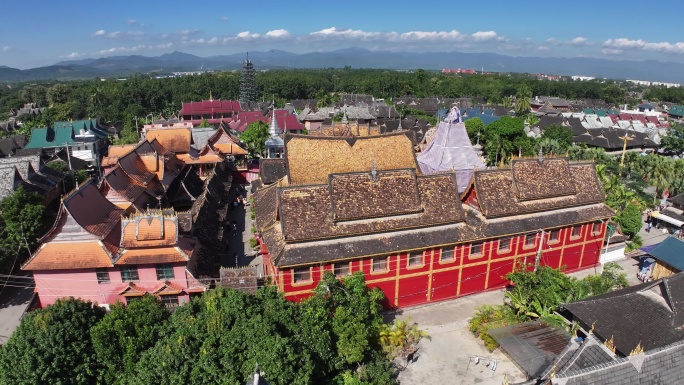 西双版纳傣族园佛寺