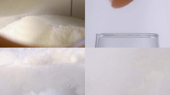 一勺奶粉溶解一勺奶粉奶粉入水细腻奶粉