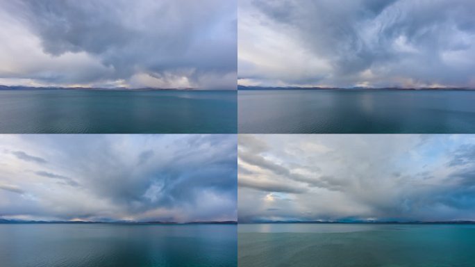 玛旁雍错 云瀑 西藏阿里地区