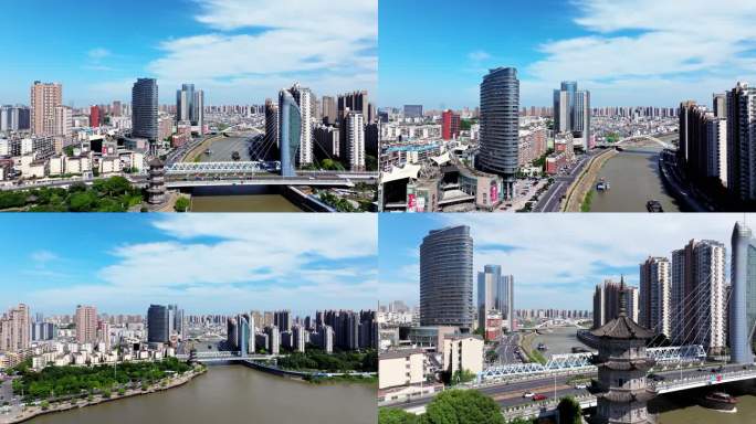 4K安徽芜湖城市风光航拍
