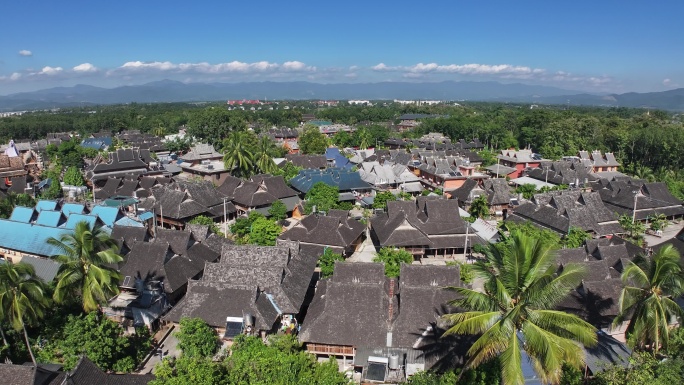 西双版纳傣族园佛寺