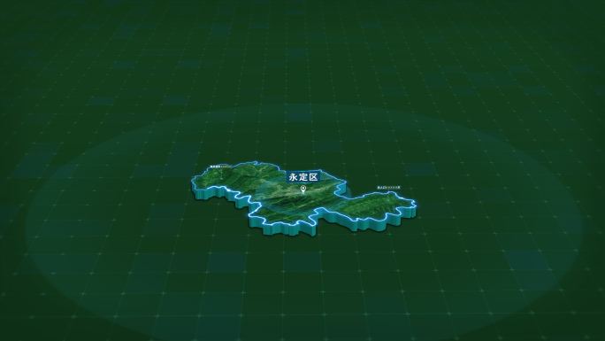 湖南张家界永定区面积人口信息区位地图展示