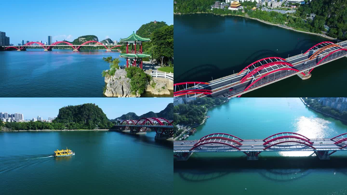 广西柳州文慧桥航拍合集