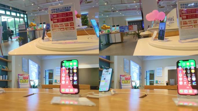 中国电信营业厅展示的苹果手机展示机44