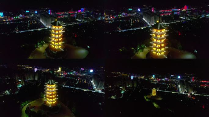 Z0115沿河夜景  沿河城市延时夜景