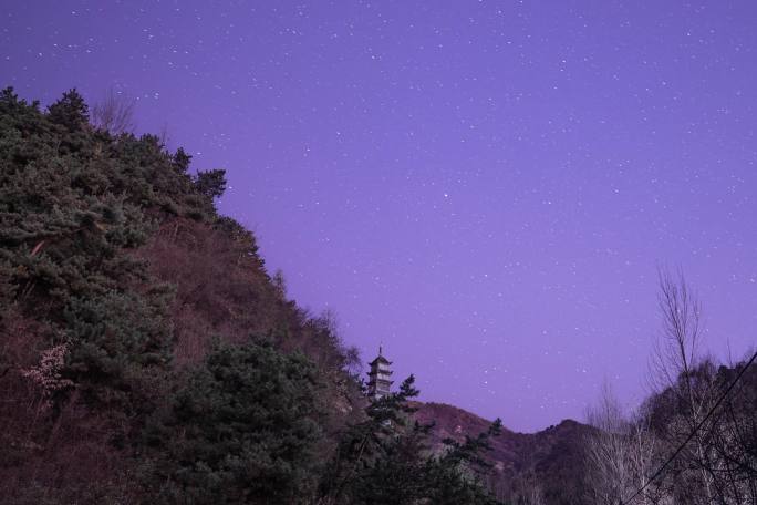 星空延时 岁月变迁 沧海桑田