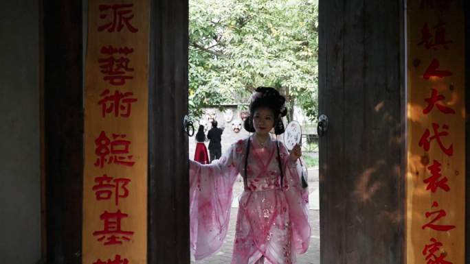 古风汉服美女古装中国风时尚女子舞蹈
