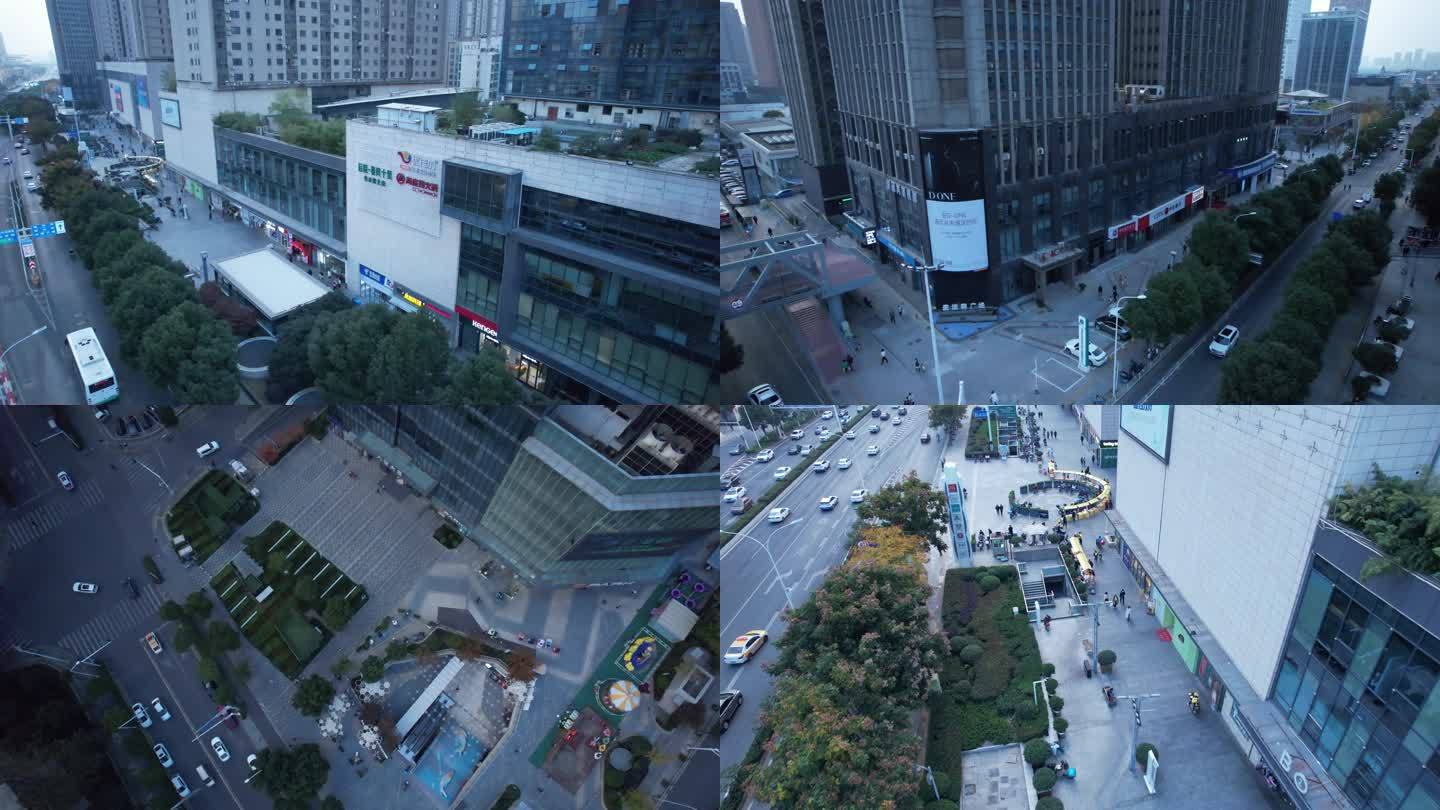 【4K】武汉汉阳人信汇广场商圈航拍