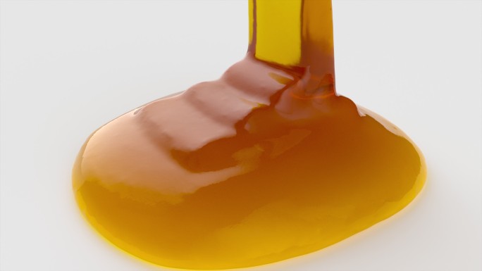蜂蜜金色粘稠液体糖浆