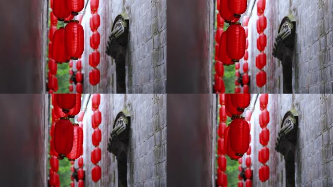 春节红灯笼喜庆背景视频素材