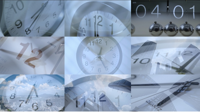 时间流逝时钟意境抽象概念时间变换转动