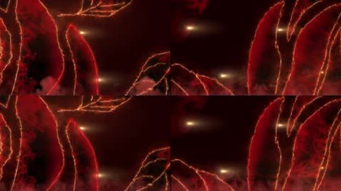 【4k原创】水墨玫瑰花 舞台背景视频