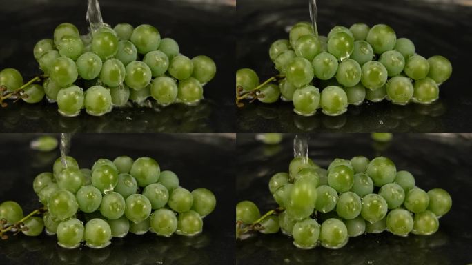 4K新鲜的葡萄夏季水果实拍视频