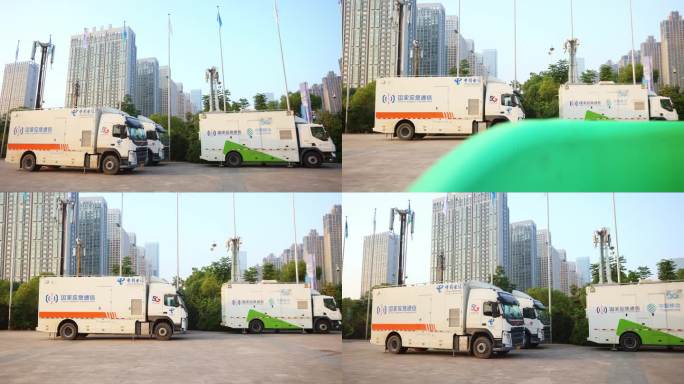 国家应急通信中国电信中国移动 通信车