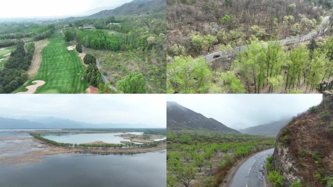 延庆古崖居古龙路官厅湖野鸭湖水鸟马