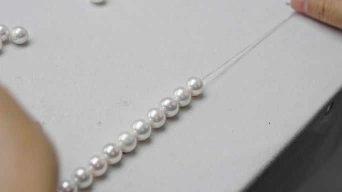 珍珠饰品加工 串珍珠项链