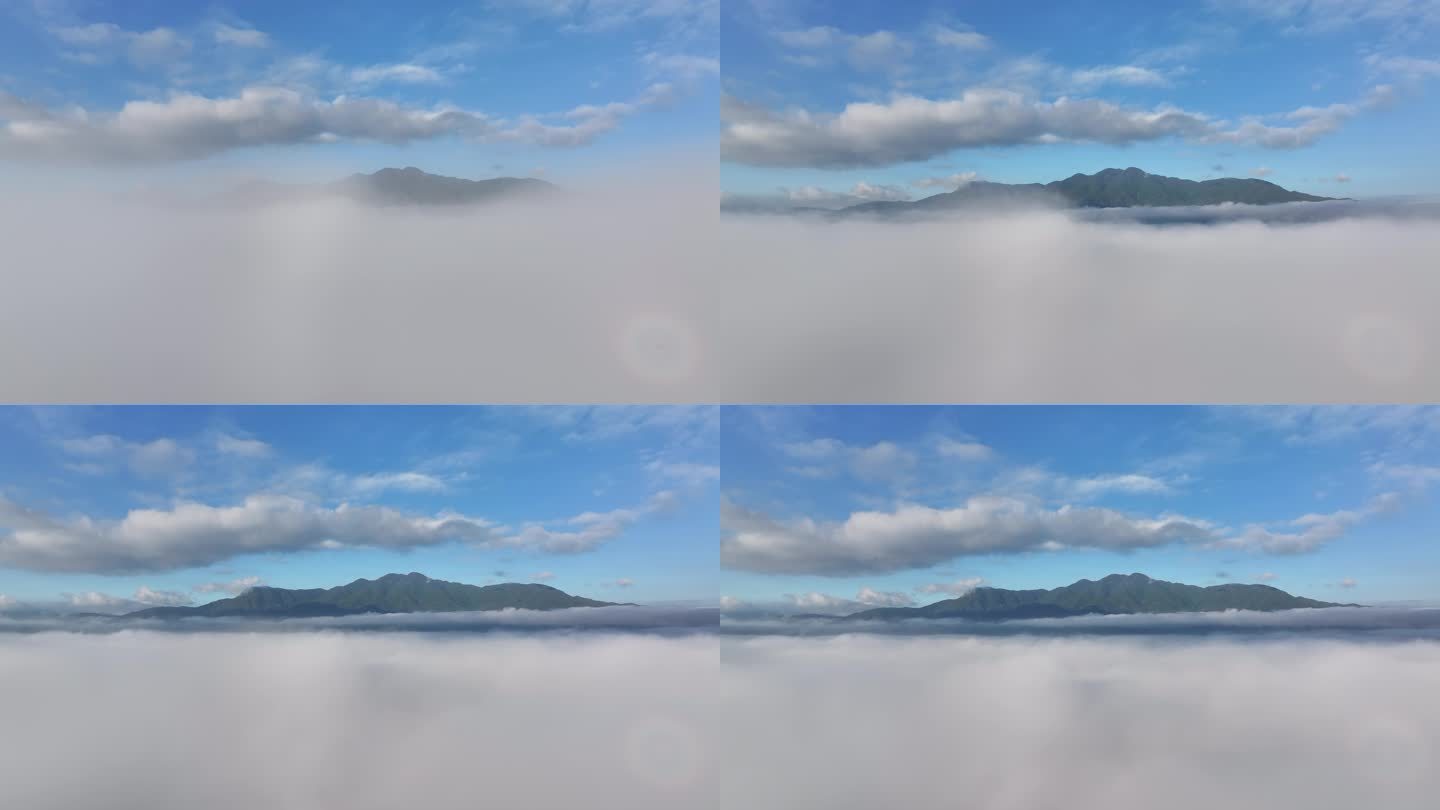 穿云破雾终见蓝天和青山