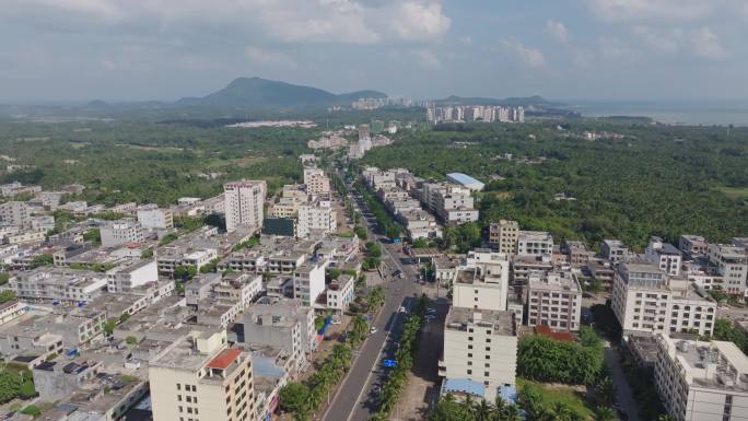 海南省文昌市龙楼镇航拍4K