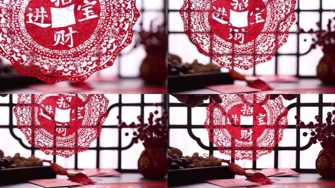 传统节日 春节 贴窗花
