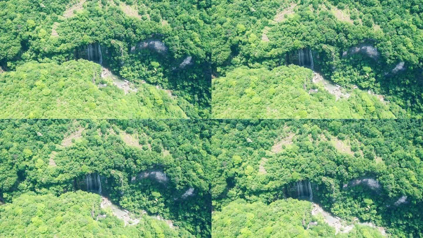 4K俯瞰三峡大瀑布5A景区自然风光航拍