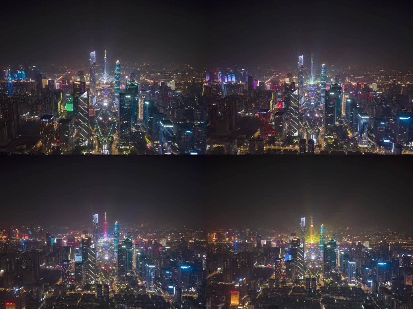 2023年国际灯光节珠江新城中轴线延时